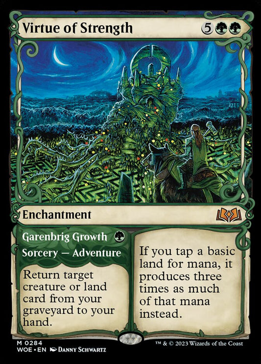 Virtue of Strength // Garenbrig Growth 284/276 (Wilds of Eldraine) 