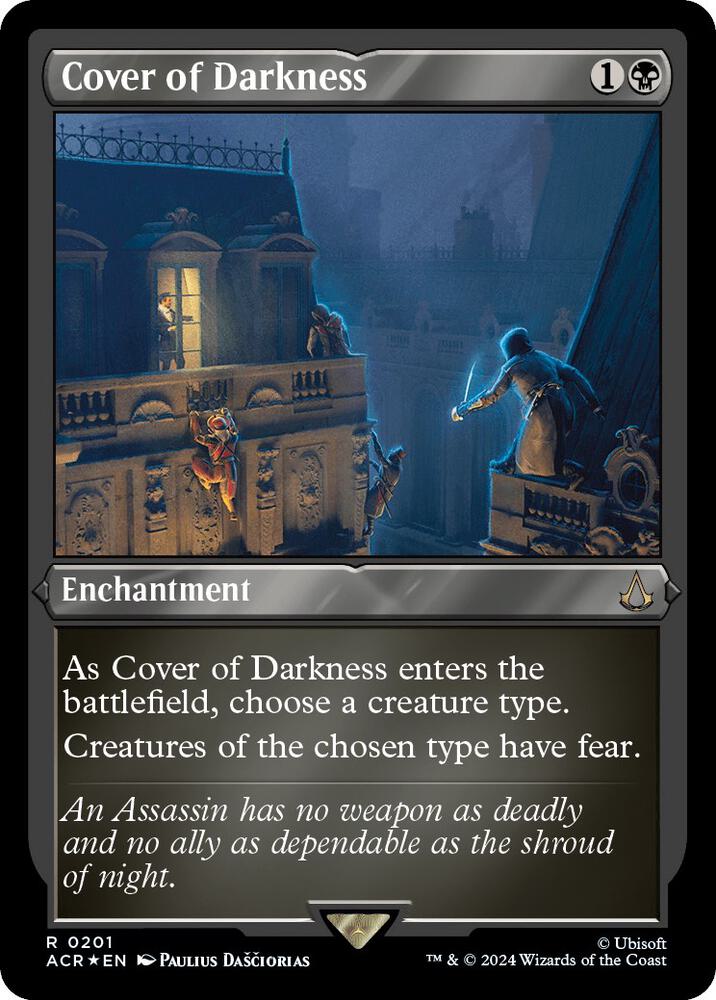 Cover of Darkness 201 (Universes Beyond: Assassin's Creed)  - Etched Foil