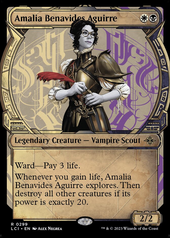 Amalia, Benavides Aguirre 299/291 (The Lost Caverns of Ixalan)  - Showcase