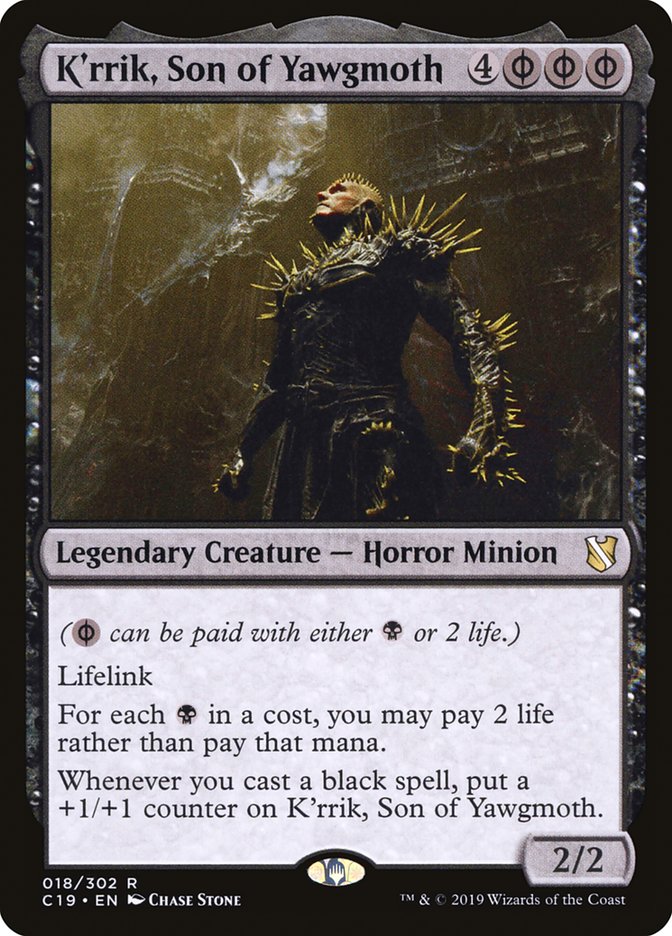 K'rrik, Son of Yawgmoth 18/302 (Commander 2019) 