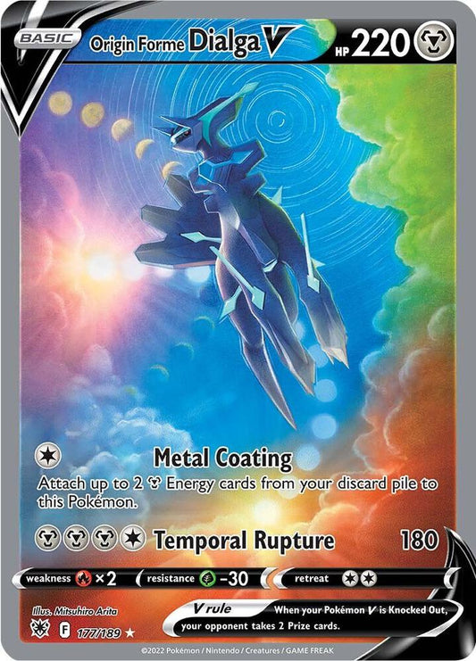 Origin Forme Dialga V 177/189 (SWSH10: Astral Radiance)  - Holofoil