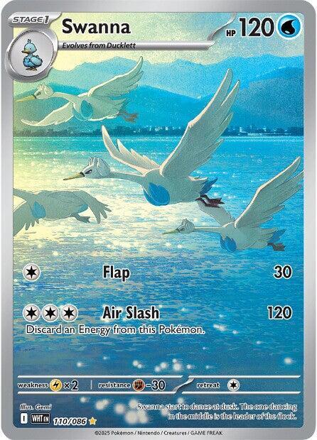 Swanna 110/086 (SV: White Flare)  - Holofoil