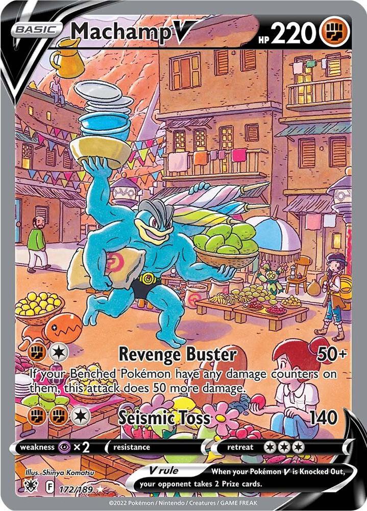 Machamp V 172/189 (SWSH10: Astral Radiance)  - Holofoil