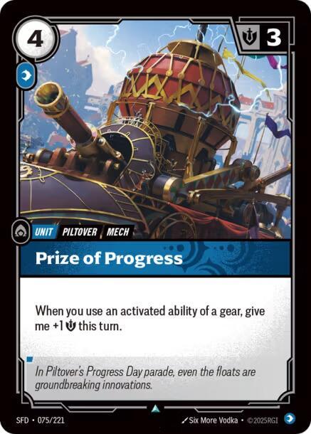 Prize of Progress 75/221 (Spiritforged)  - Foil