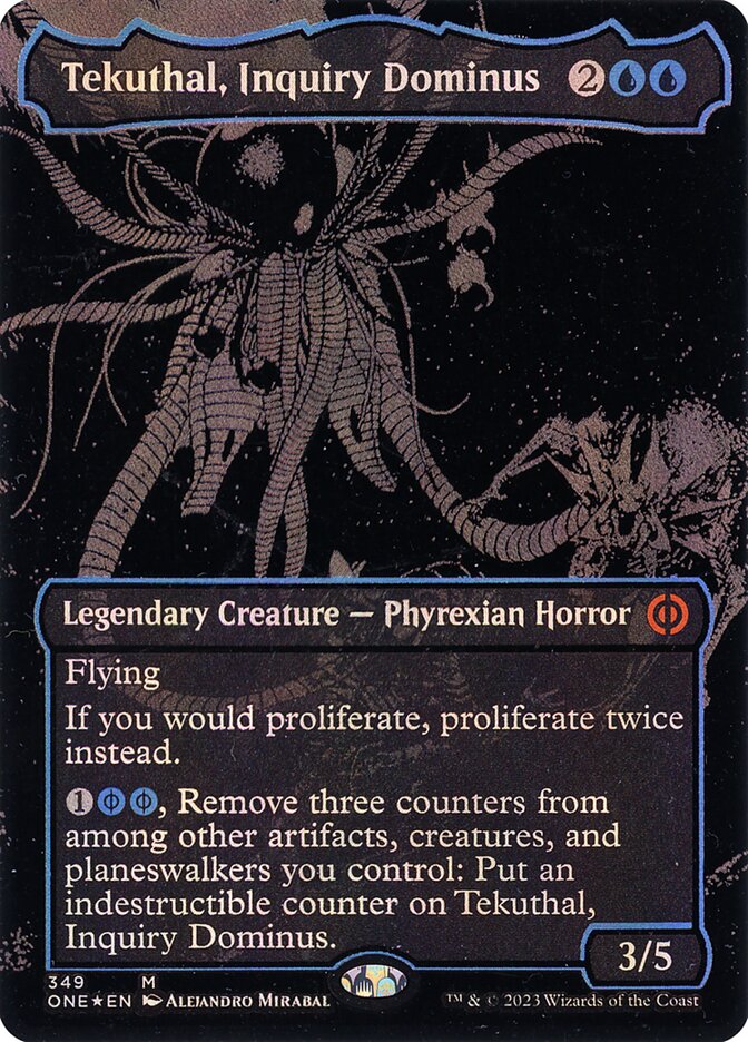 Tekuthal, Inquiry Dominus 349 (Phyrexia: All Will Be One)  - Oil Slick Foil