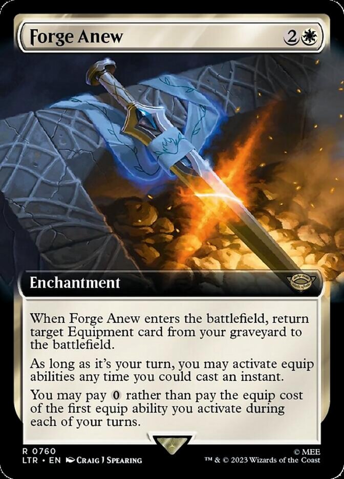 Forge Anew 760 (Universes Beyond: The Lord of the Rings: Tales of Middle-earth)  - Extended Art Surge Foil