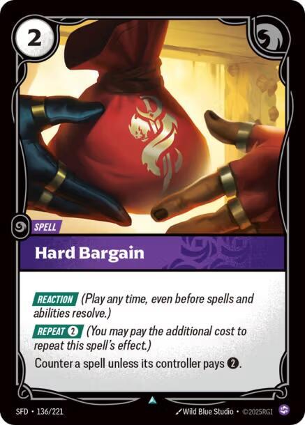 Hard Bargain 136/221 (Spiritforged)  - Foil