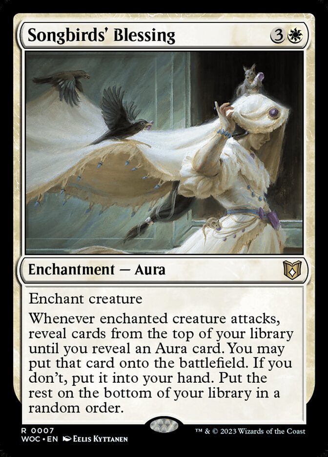 Songbirds' Blessing 7 (Commander: Wilds of Eldraine) 