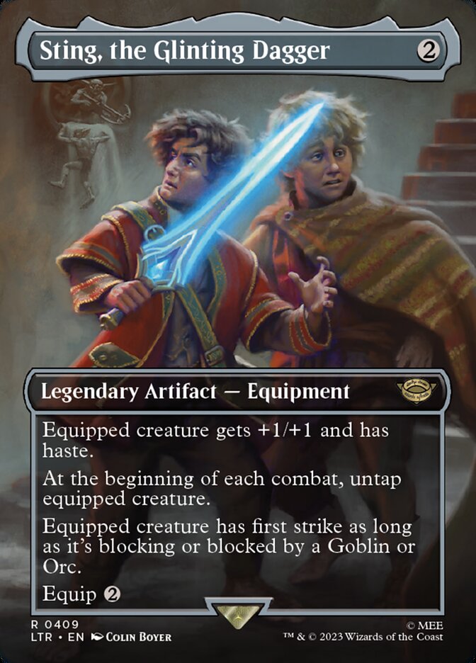 Sting, the Glinting Dagger 409 (Universes Beyond: The Lord of the Rings: Tales of Middle-earth)  - Borderless