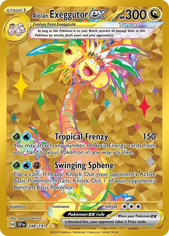 Alolan Exeggutor ex 248/191 (SV08: Surging Sparks)  - Holofoil