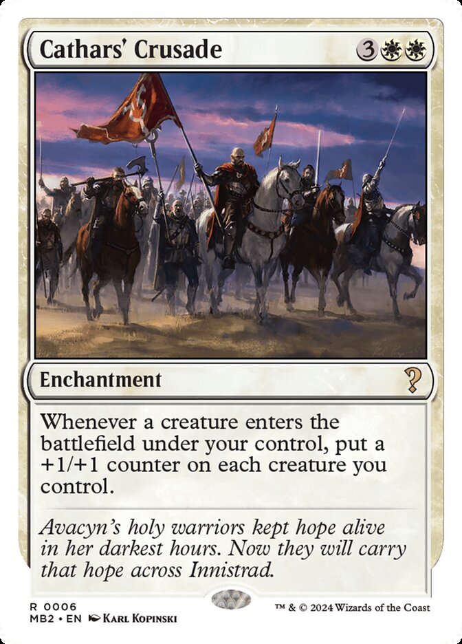 Cathars' Crusade 6/390 (Mystery Booster 2) 