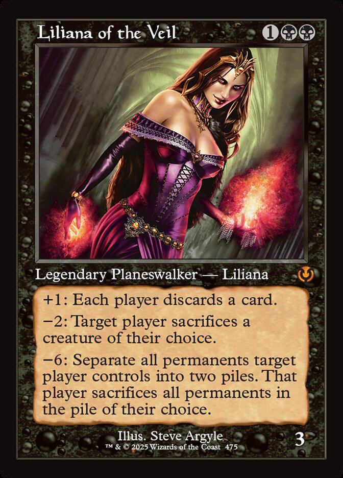 Liliana of the Veil 475/287 (Innistrad Remastered)  - Retro Foil