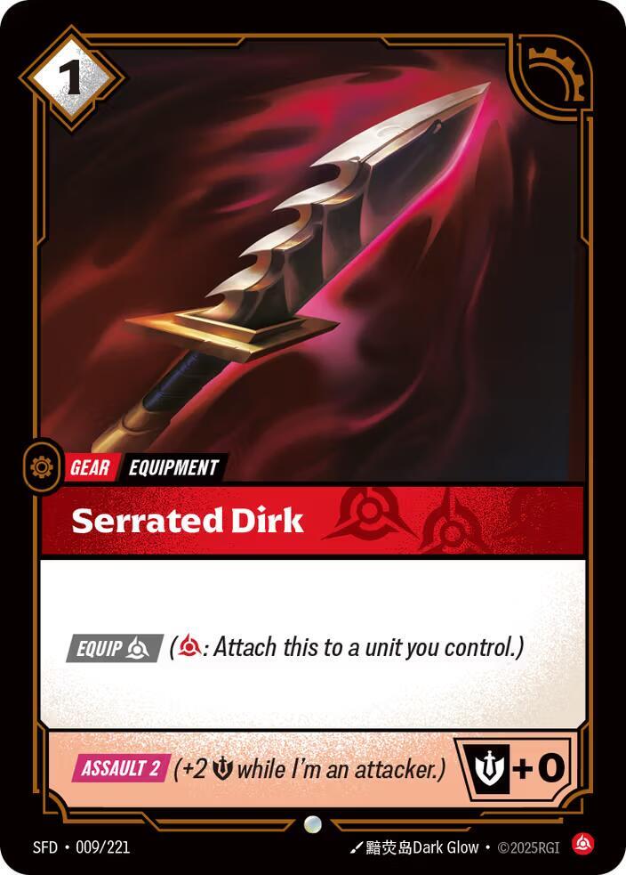 Serrated Dirk 9/221 (Spiritforged) 