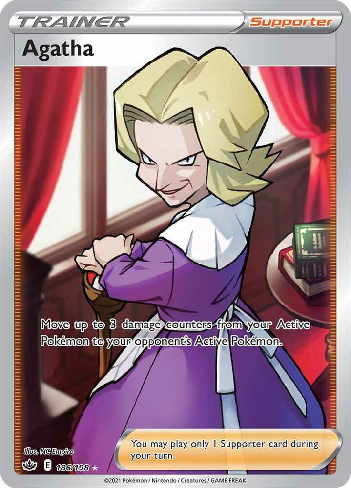 Agatha 186/198 (SWSH06: Chilling Reign)  - Holofoil