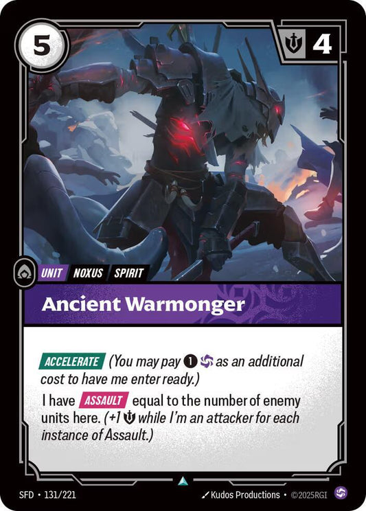Ancient Warmonger 131/221 (Spiritforged)  - Foil