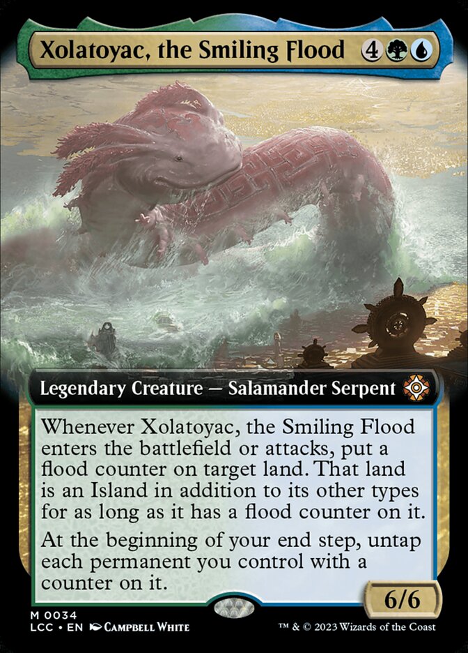Xolatoyac, the Smiling Flood 34 (Commander: The Lost Caverns of Ixalan)  - Extended Art Foil