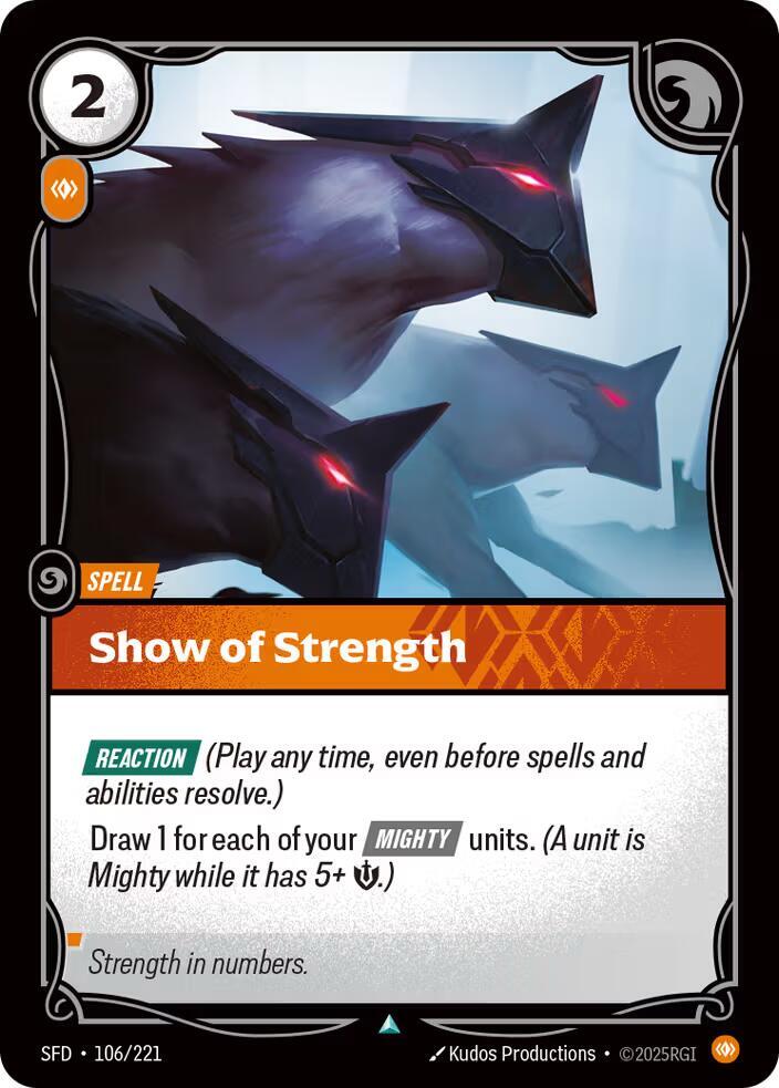 Show of Strength 106/221 (Spiritforged) 