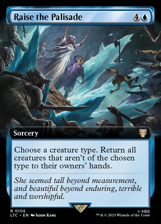 Raise the Palisade Extended Art 106 (Commander: The Lord of the Rings: Tales of Middle-earth)  - Extended Art