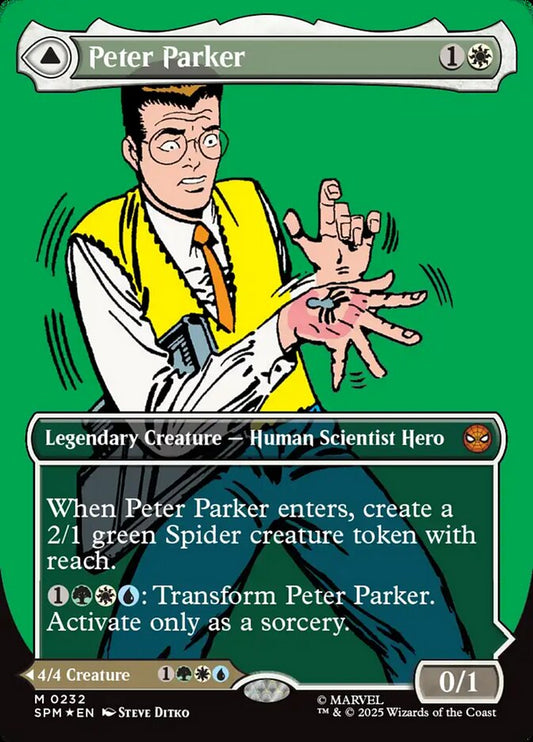 Peter Parker // Amazing Spider-Man 232/198 (Marvel's Spider-Man)  - Borderless Foil