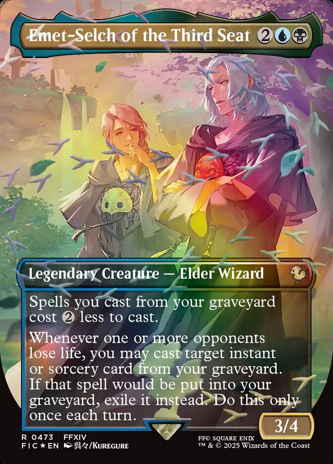 Emet-Selch of the Third Seat 473 (Commander: FINAL FANTASY)  - Borderless Chocobo Track Foil