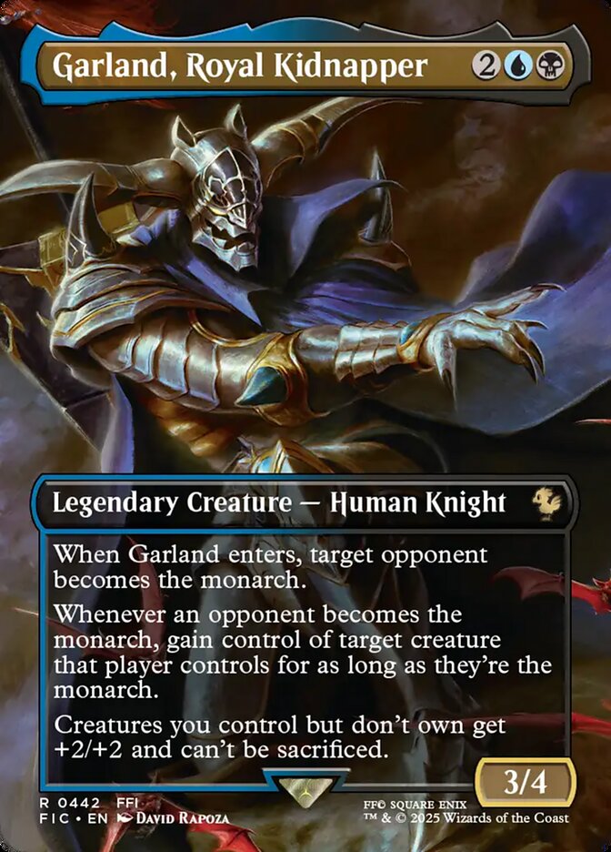 Garland, Royal Kidnapper 442 (Commander: FINAL FANTASY)  - Borderless Foil