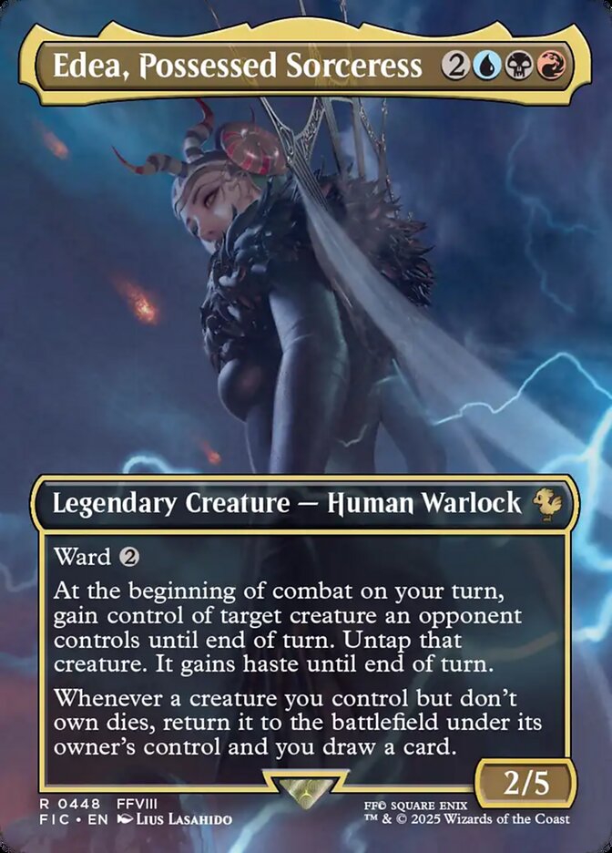 Edea, Possessed Sorceress 448 (Commander: FINAL FANTASY)  - Borderless