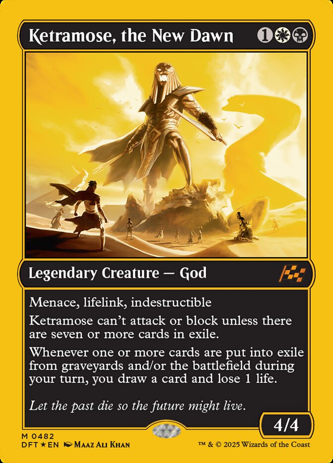 Ketramose, the New Dawn 482/291 (Aetherdrift)  - First-Place Foil