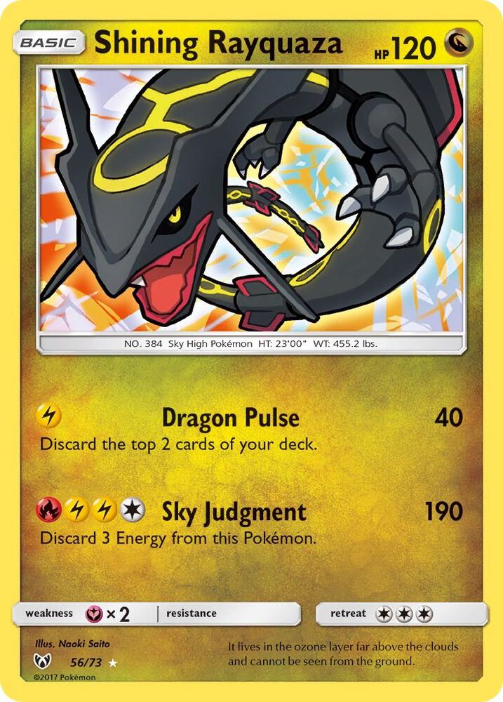 Shining Rayquaza 56/73 (Shining Legends)  - Holofoil