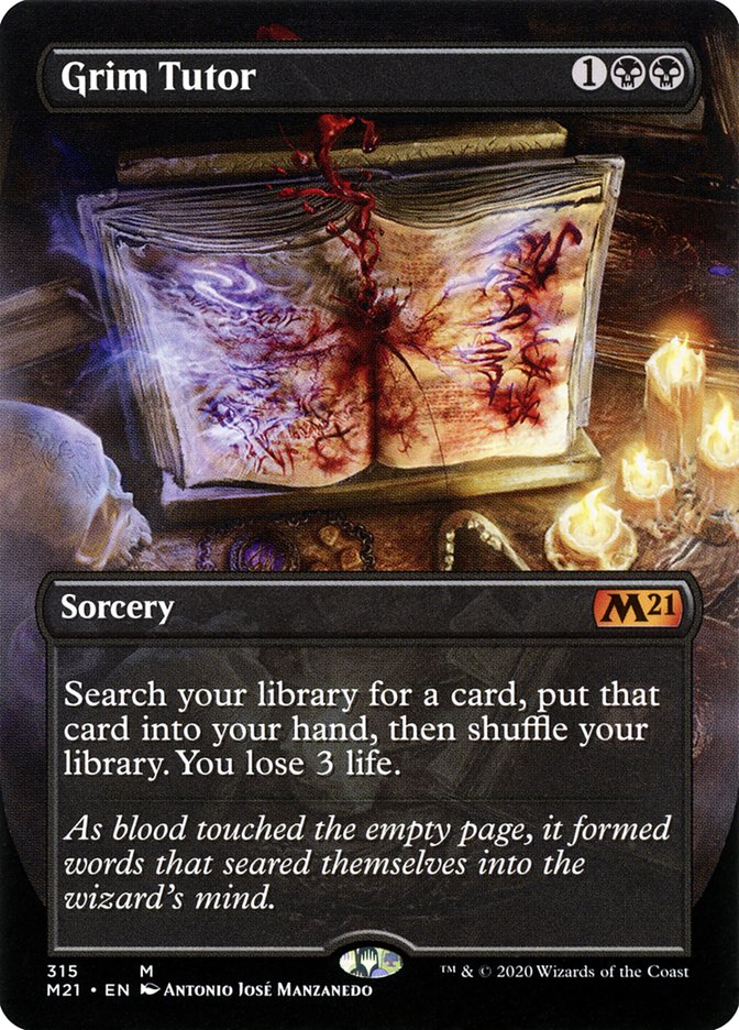 Grim Tutor 315 (Core Set 2021)  - Borderless