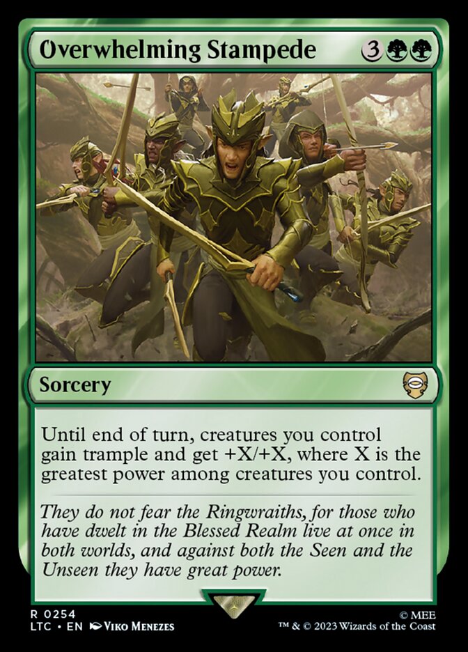 Overwhelming Stampede 254 (Commander: The Lord of the Rings: Tales of Middle-earth) 