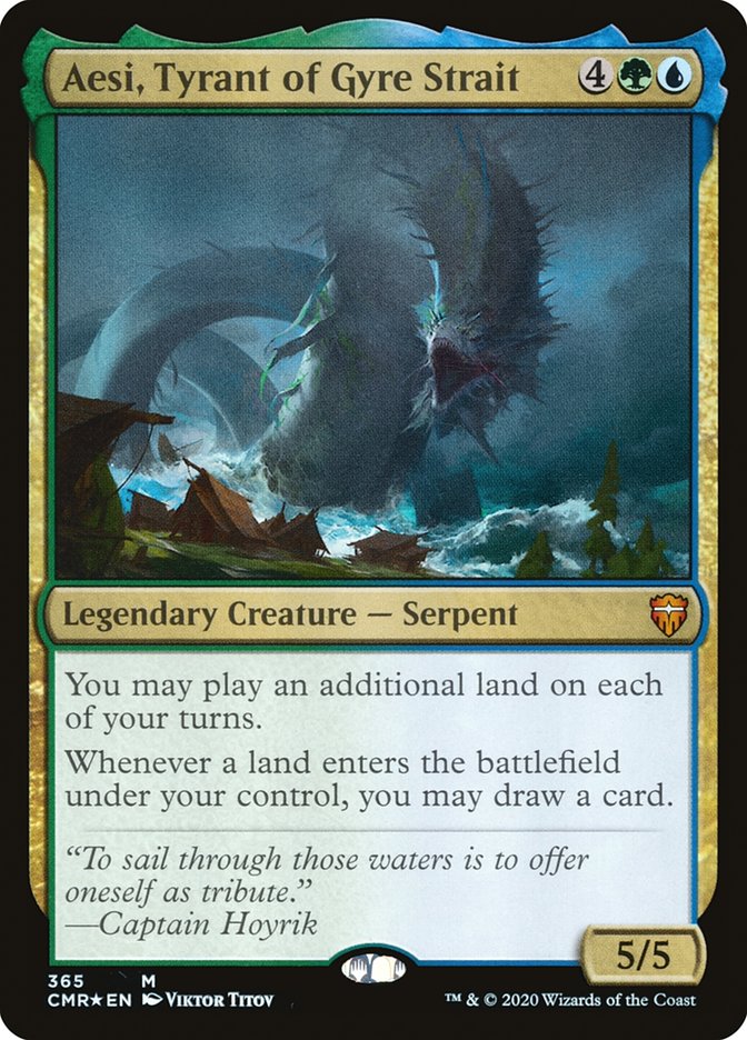Aesi, Tyrant of Gyre Strait 365 (Commander Legends)  - Foil