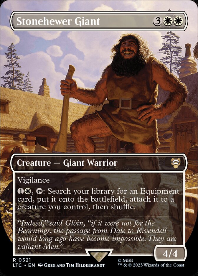 Stonehewer Giant 521/347 (Commander: The Lord of the Rings: Tales of Middle-earth)  - Borderless Foil