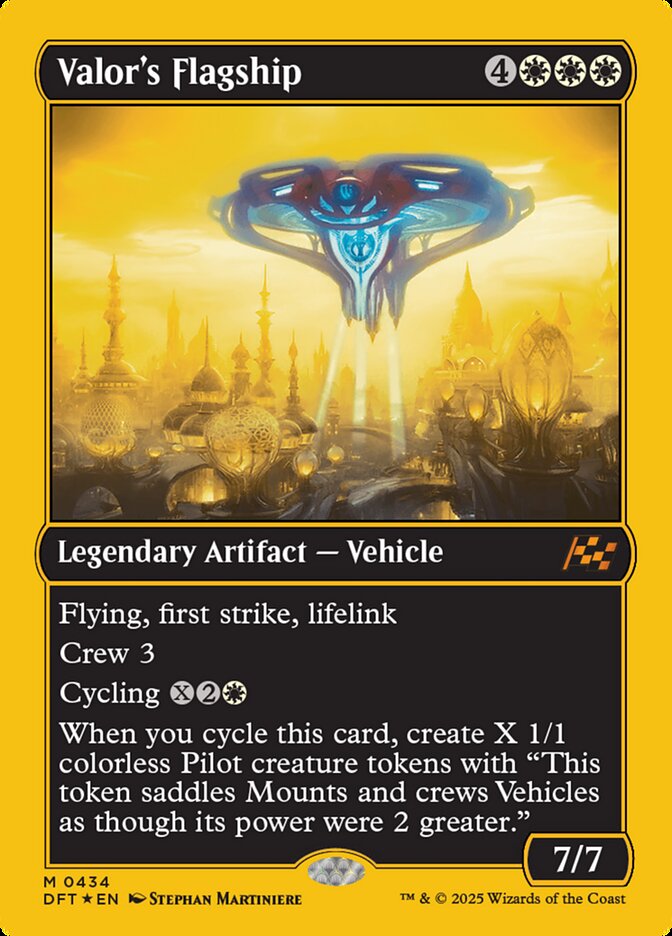 Valor's Flagship 434/291 (Aetherdrift)  - First-Place Foil