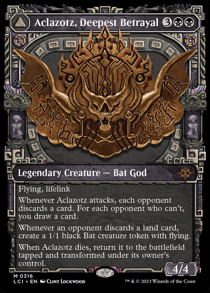 Aclazotz, Deepest Betrayal // Temple of the Dead 316 (The Lost Caverns of Ixalan)  - Showcase Foil