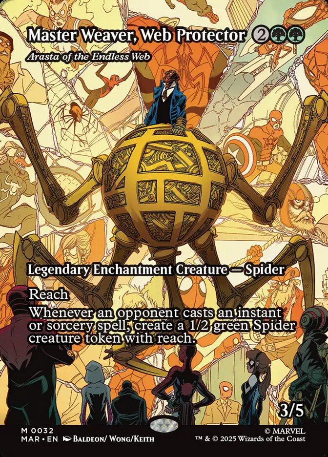 Master Weaver, Web Protector - Arasta of the Endless Web 32 (Marvel Universe Eternal-Legal)  - Borderless