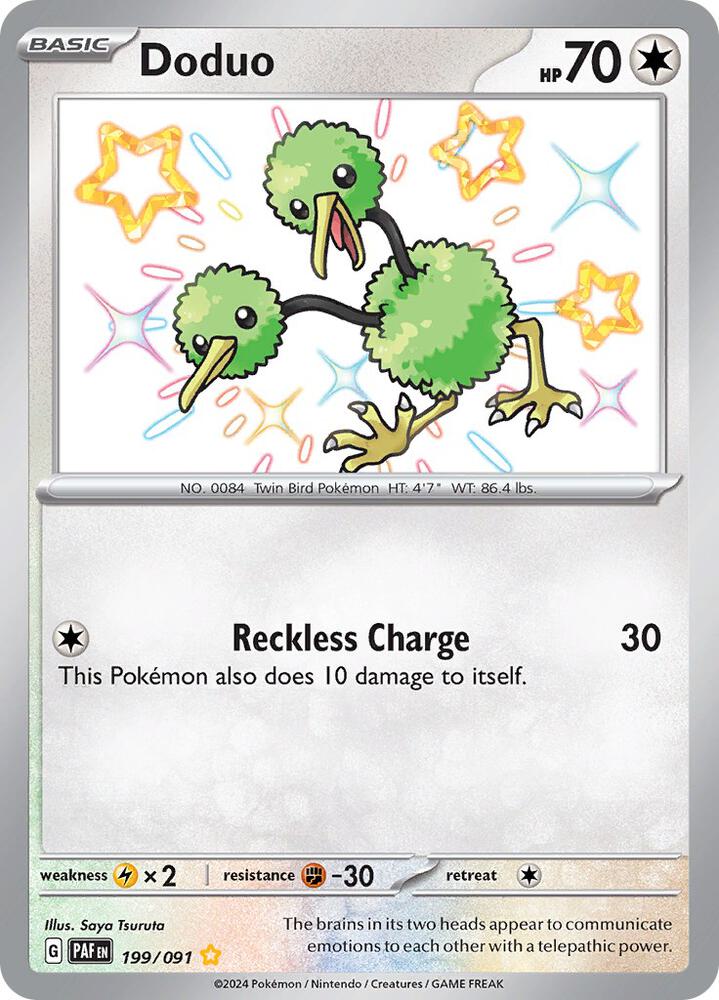 Doduo 199/091 (SV: Paldean Fates)  - Holofoil