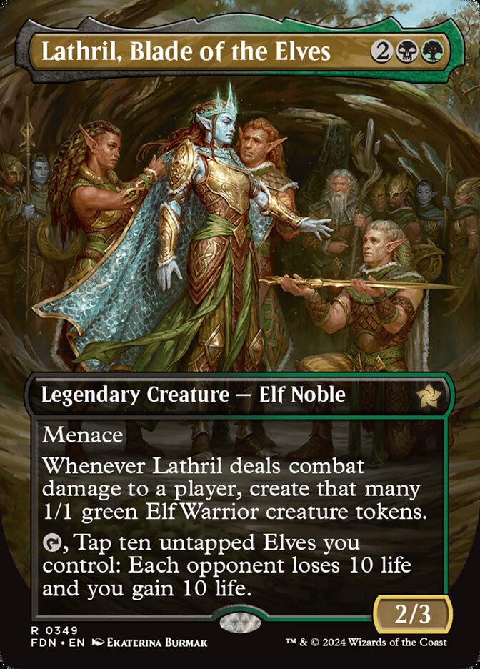 Lathril, Blade of the Elves 349/291 (Foundations)  - Borderless