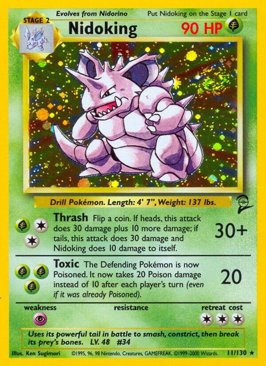 Nidoking 011/130 (Base Set 2)  - Holofoil