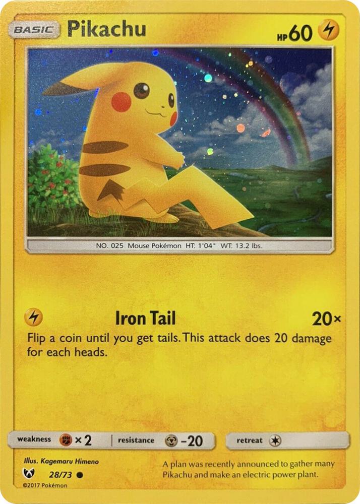Pikachu 028/073 (Miscellaneous Cards & Products)  - Cosmo Holofoil