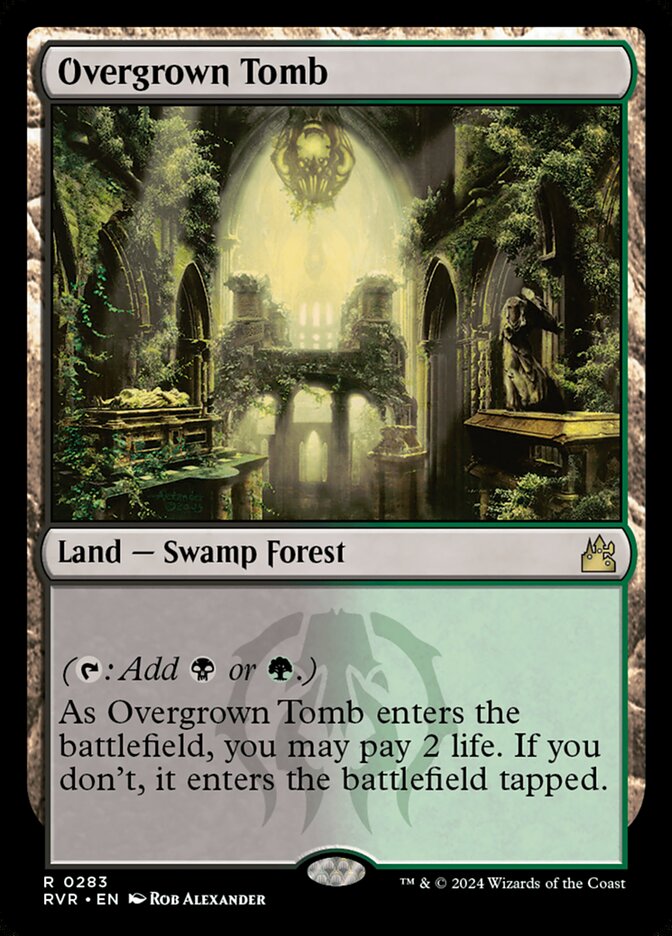 Overgrown Tomb 283/291 (Ravnica Remastered)  - Foil
