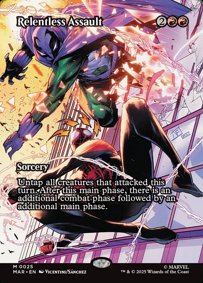 Relentless Assault 25 (Marvel Universe Eternal-Legal)  - Borderless Foil