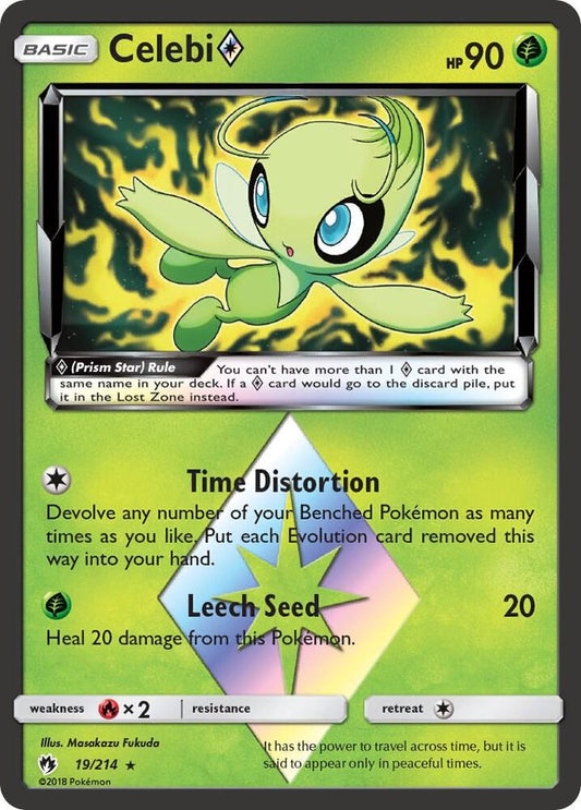 Celebi Prism Star 19/214 (SM - Lost Thunder)  - Holofoil