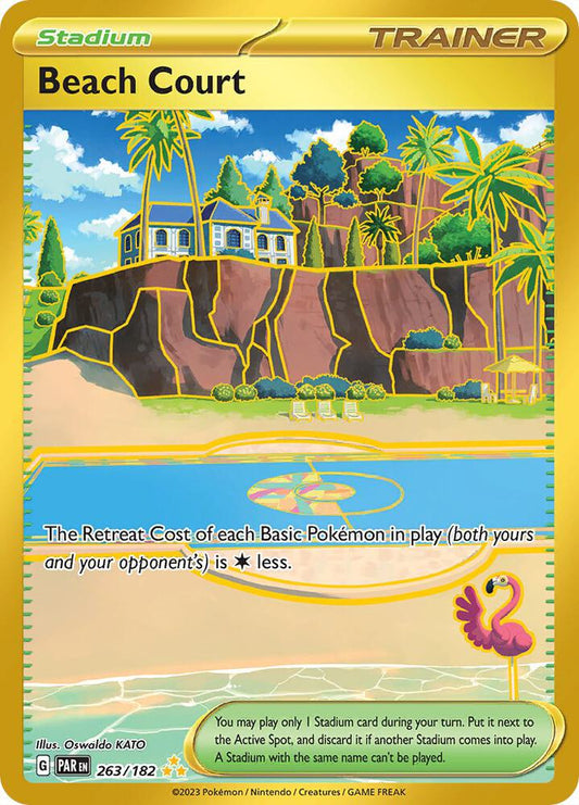 Beach Court 263/182 (SV04: Paradox Rift)  - Holofoil