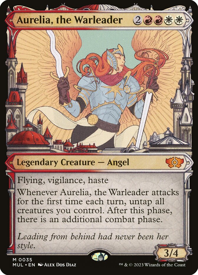 Aurelia, the Warleader 35/65 (March of the Machine: Multiverse Legends)  - Showcase