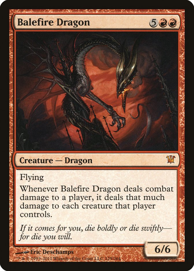 Balefire Dragon 129/264 (Innistrad) 