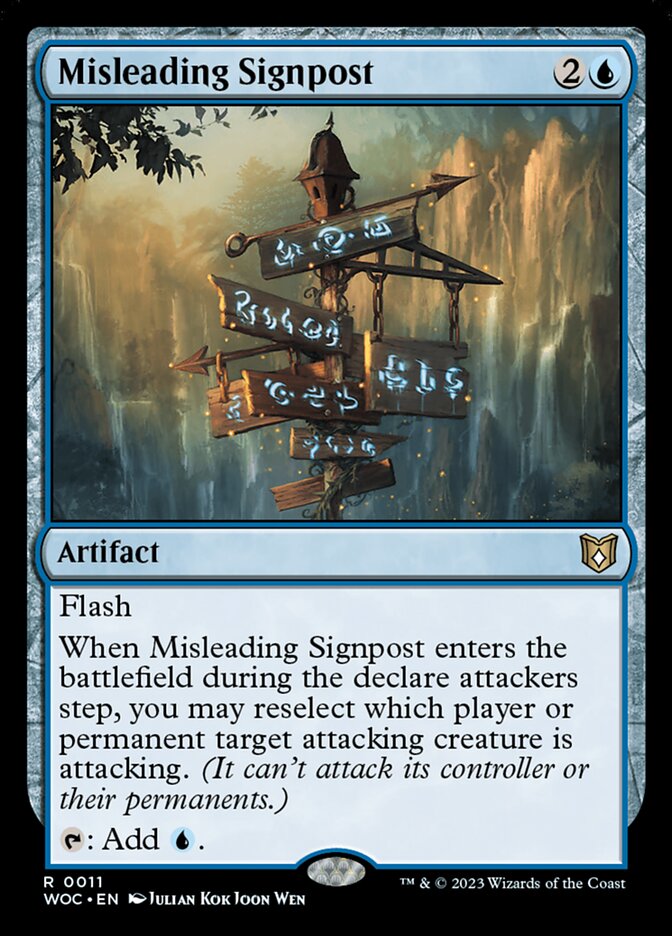 Misleading Signpost 11/173 (Commander: Wilds of Eldraine) 