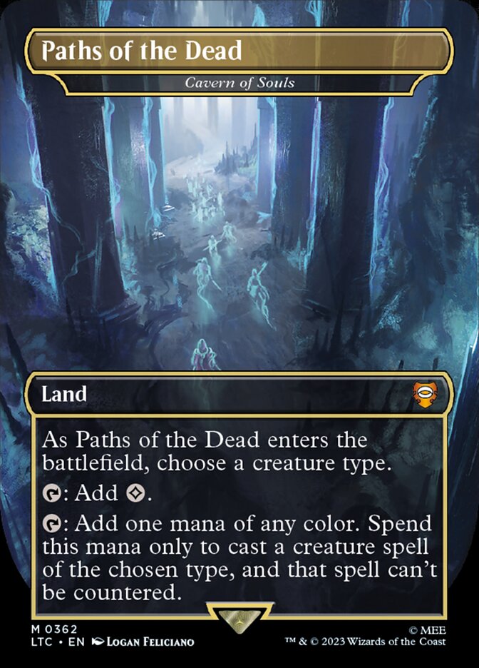Paths of the Dead - Cavern of Souls 362 (Commander: The Lord of the Rings: Tales of Middle-earth)  - Borderless