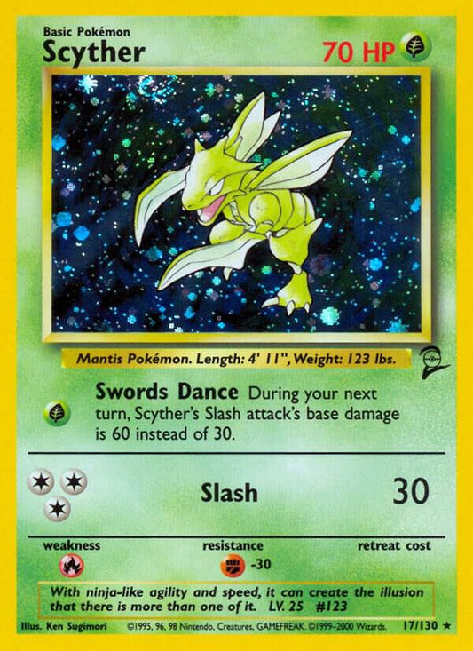 Scyther 017/130 (Base Set 2)  - Holofoil