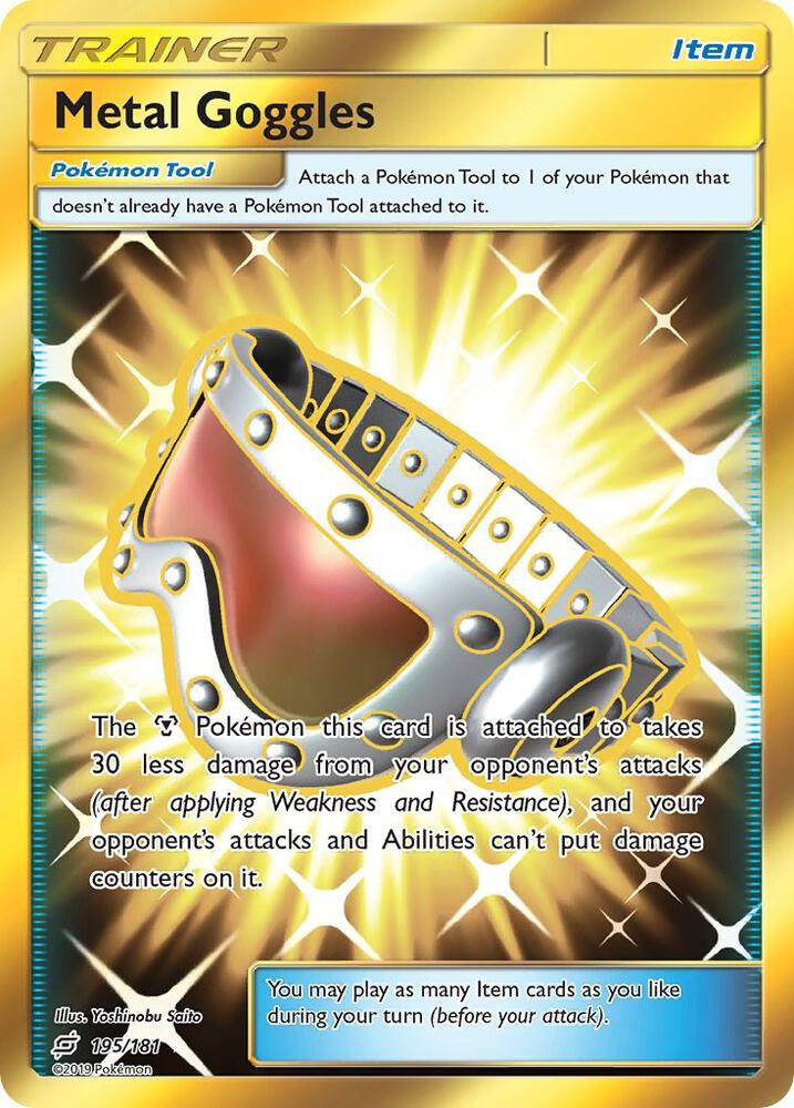 Metal Goggles 195/181 (SM - Team Up)  - Holofoil
