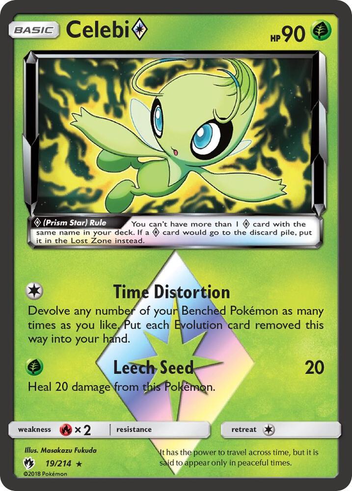 Celebi Prism Star 19/214 (SM - Lost Thunder)  - Holofoil